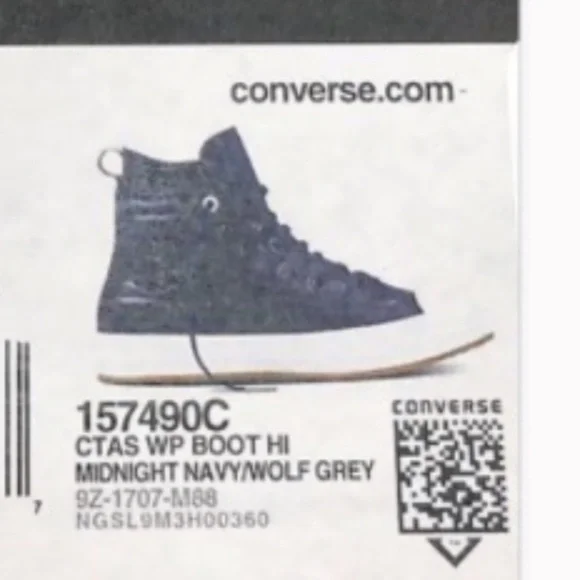 Converse‎ CTAS WP Boot HI Midnight Navy Wolf Grey - Picture 6 of 6